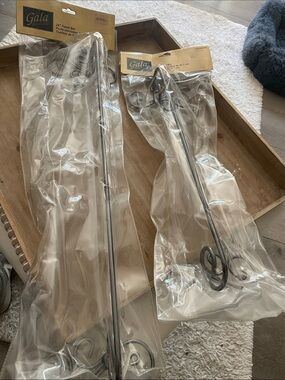 Gala Scroll 24" and 18 inch Towel Bars in Black new